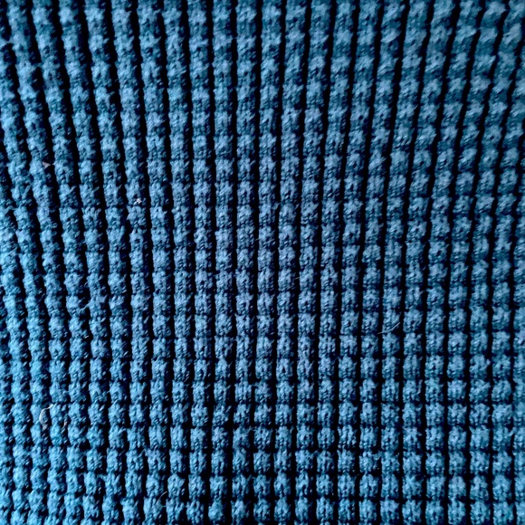 Wallace Lake Waffle Sweater in SEA FOREST, size XS - Picture 2 of 4